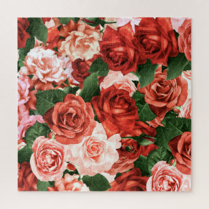 Puzzle Roses roses roses rouges roses Réglages aléatoires