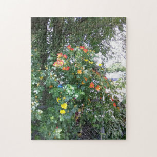 Puzzle Roses rouge jaune orange