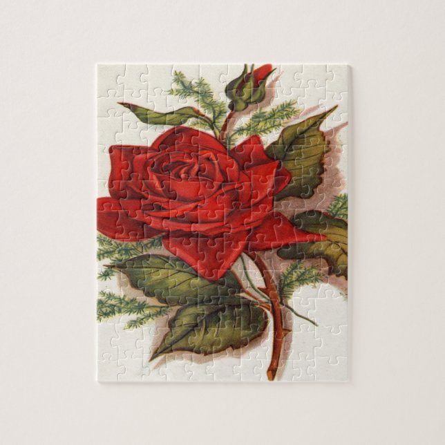 Puzzle Roses rouges (Vertical)