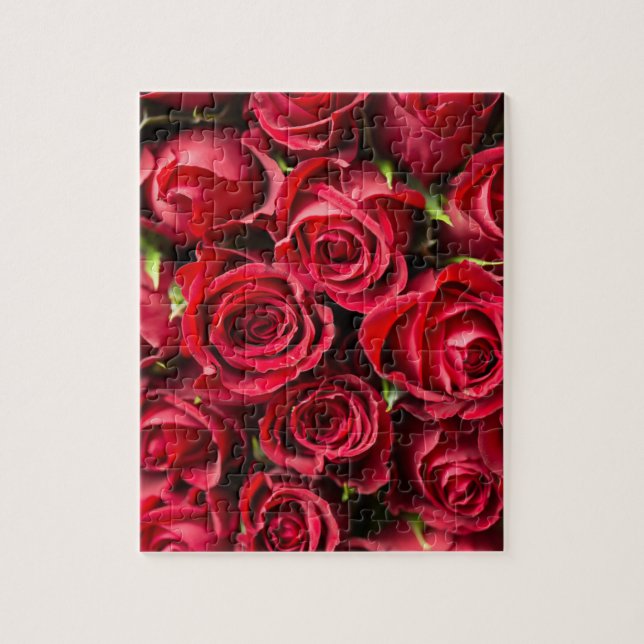 Puzzle Roses rouges (Vertical)