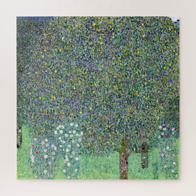 Puzzle Rosiers sous les arbres, Gustav Klimt (Vertical)