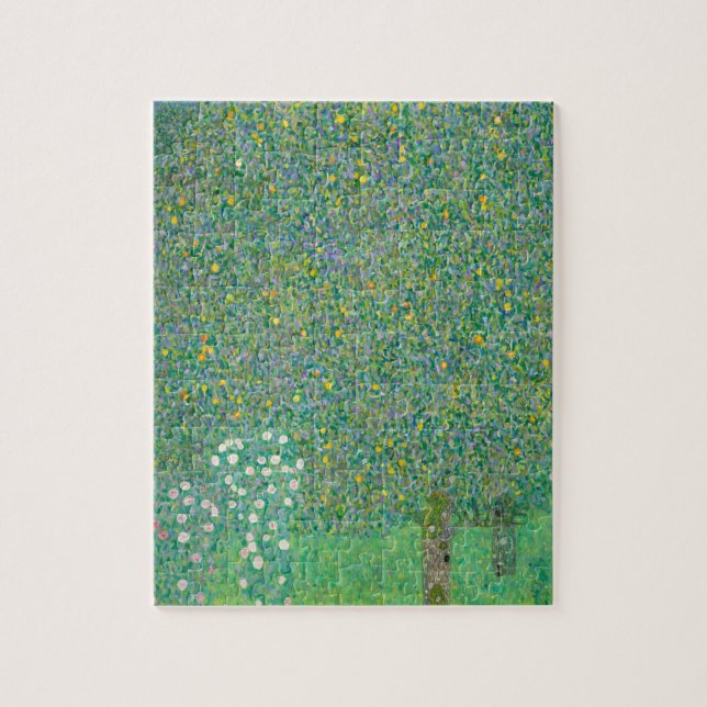Puzzle Rosiers sous les arbres par Gustav Klimt (Vertical)