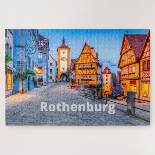 Puzzle Rothenburg, Allemagne, City View (Horizontal)