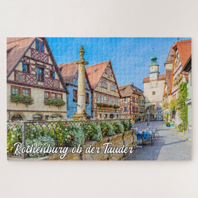 Puzzle Rothenburg ob der Tauber, Allemagne (Horizontal)
