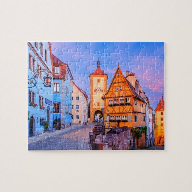 Puzzle Rothenburg ob der Tauber, Bavière, Allemagne. (Horizontal)