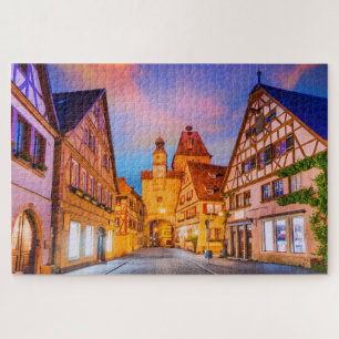 Puzzle Rothenburg - Une vue romantique de l'Allemagne méd