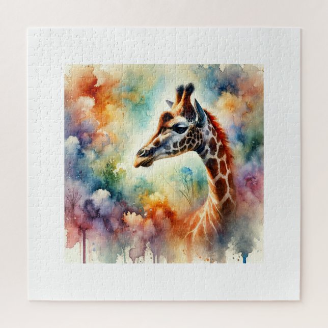 Puzzle Rothschilds giraffe 150624AREF105 - Watercolor (Vertical)