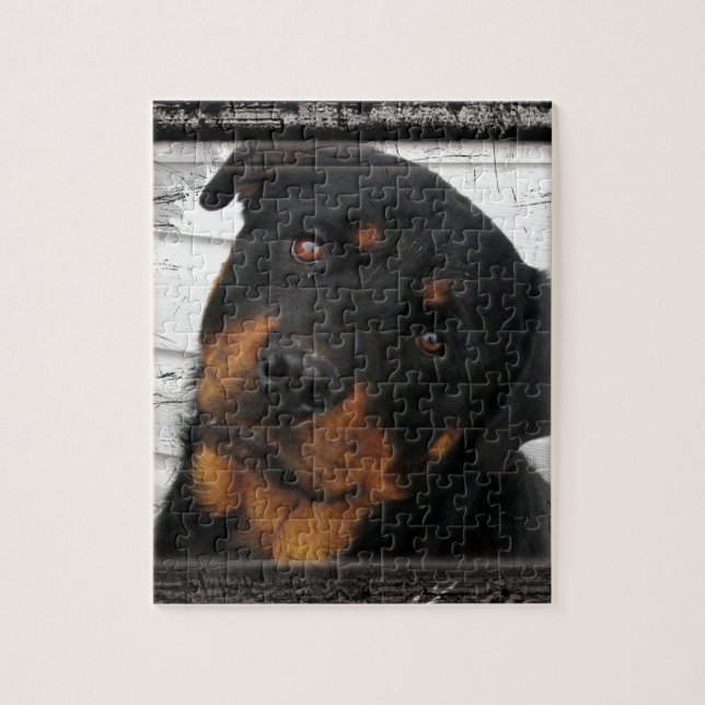 Puzzle Rottweiler personnalisé (Vertical)