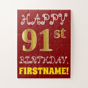 Puzzle Rouge, anniversaire d'or de Faux