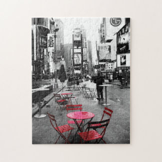 Puzzle rouge blanc noir de Times Square