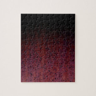Puzzle Rouge Brown Noir Ombre Rouille Métal Patina