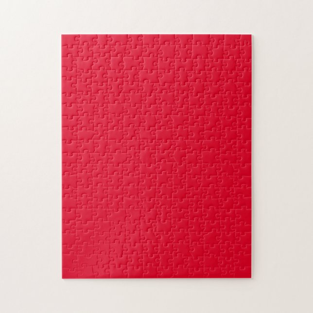 Puzzle Rouge Cadmium Couleur Uni (Vertical)