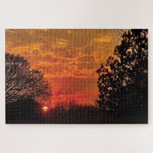 puzzle rouge couché de soleil 24 (Horizontal)