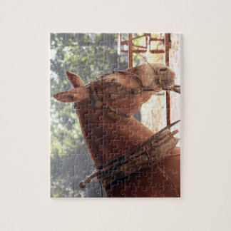 Puzzle rouge de mule