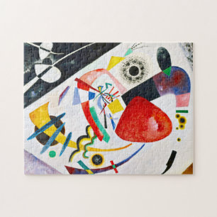 Puzzle rouge de tache de Kandinsky