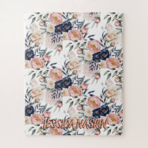 Rouge Navy Bleu Douce Pastel Rose Floral