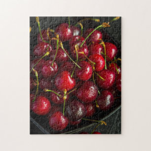 Puzzle Rouge Ripe Sweet Cerises Berries Fruit alimentaire