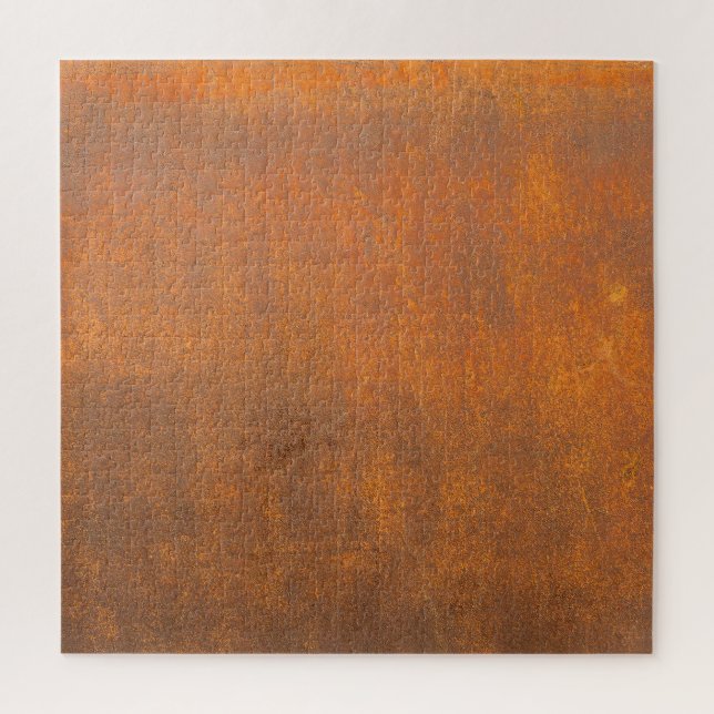 Puzzle Rouille noire, texture métallique gros plan. (Vertical)