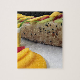 Puzzle Roulé de sushi sushi riz mangue nourriture japonai