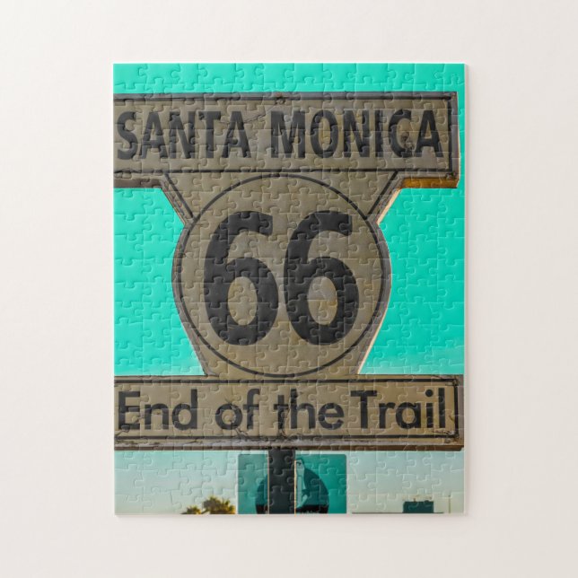 Puzzle Route 66 Santa Monica. (Vertical)