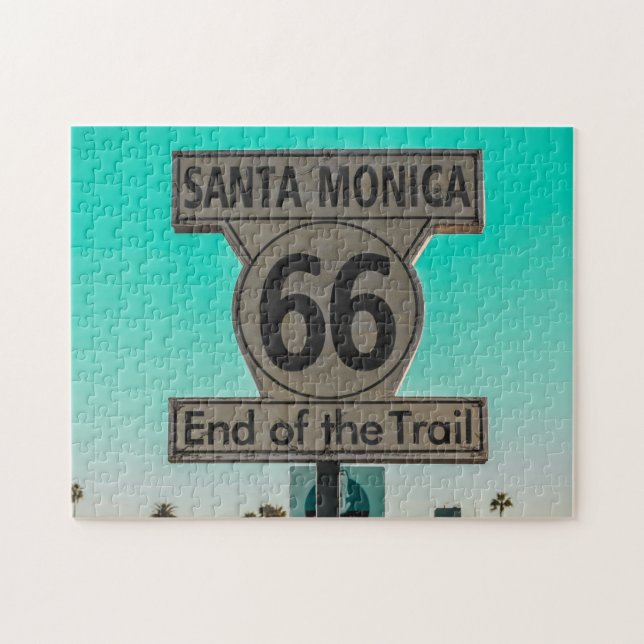 Puzzle Route 66 Santa Monica. (Horizontal)