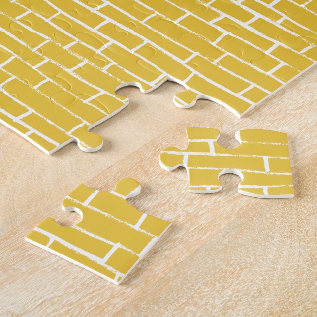 Puzzle Route de briques - Jaune et transparent (Côté)