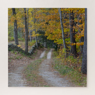 Puzzle Route de campagne en automne