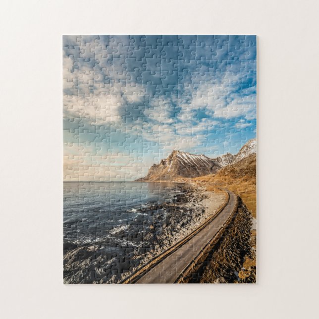 Puzzle Route de Lofoten en Norvège (Vertical)