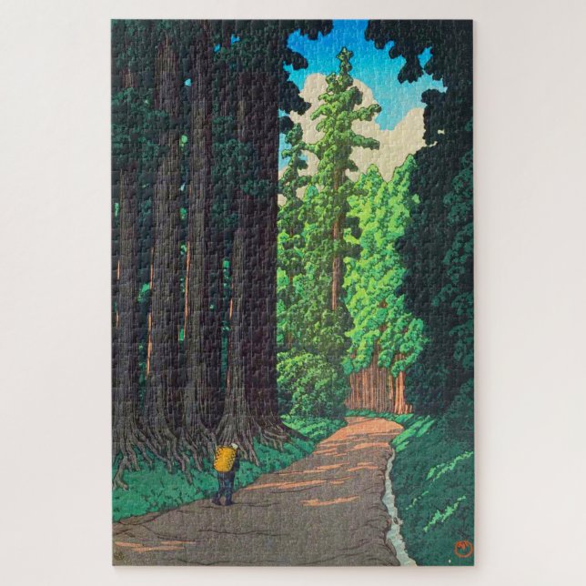 Puzzle Route de Nikko par Kawase Hasui Art japonais (Vertical)