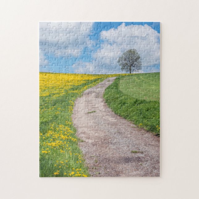 Puzzle Route de terre et arbre (Vertical)