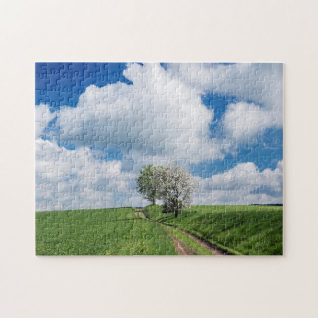 Puzzle Route de terre et pommiers (Horizontal)