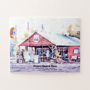 Puzzle Route historique 66 Arizona General Store Aquarell