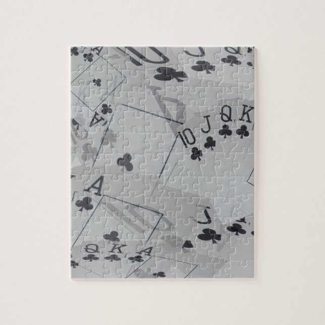 Puzzle Royal Club Flush Poker Cartes Motif, (Vertical)