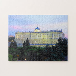 Puzzle Royal Palace de Madrid au coucher du soleil -