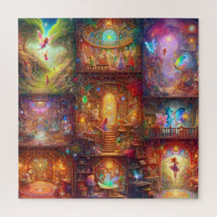 Puzzle Royale Maisonnette Fée Royaume Magique Abode Fée F
