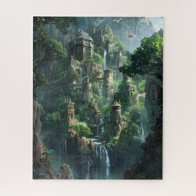 Puzzle Royaume Fantastique de la Cascade (Vertical)