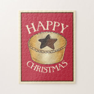 Puzzle Royaume-Uni British Food Fruit Mince Pie Joyeux No