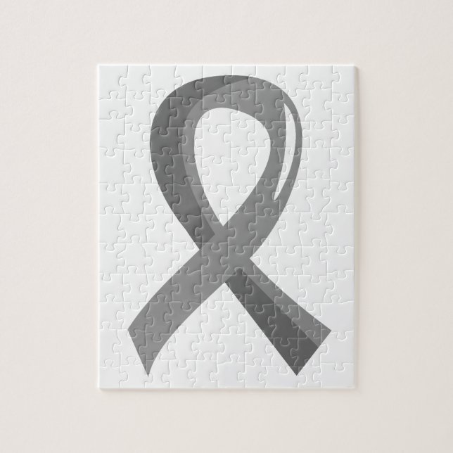 Puzzle Ruban gris 3 de cancer du cerveau (Vertical)