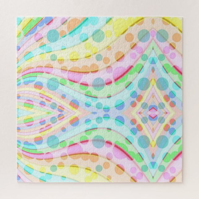 Puzzle Rubans et bulles Pastel Rainbow (Vertical)