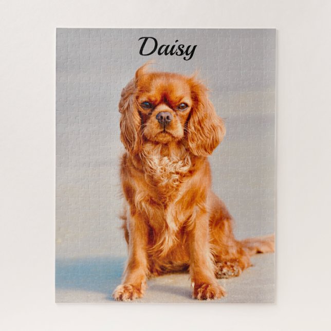 Puzzle Ruby Cavalier King Charles Spaniel (Vertical)