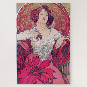Puzzle Ruby (Quatre Bijoux), Alphonse Mucha