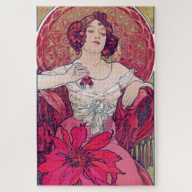 Puzzle Ruby (Quatre Bijoux), Alphonse Mucha (Vertical)