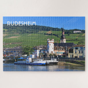 Puzzle Rudesheim: Ferry boat, Germany