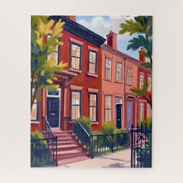 Puzzle rue Beacon Boston Massachusetts (Vertical)