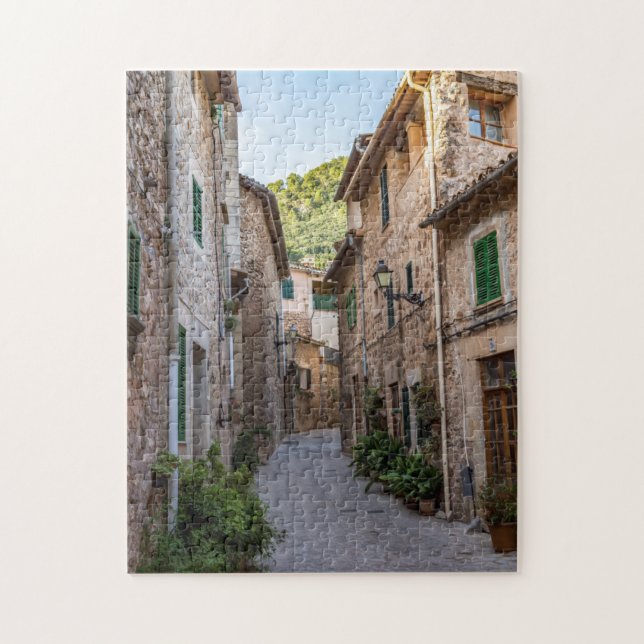 Puzzle Rue étroite dans le village de Valldemossa - Mallo (Vertical)
