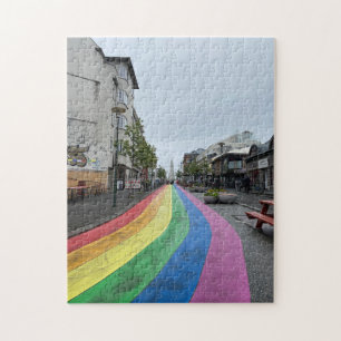 Puzzle Rue Rainbow à Reykjavik en Islande