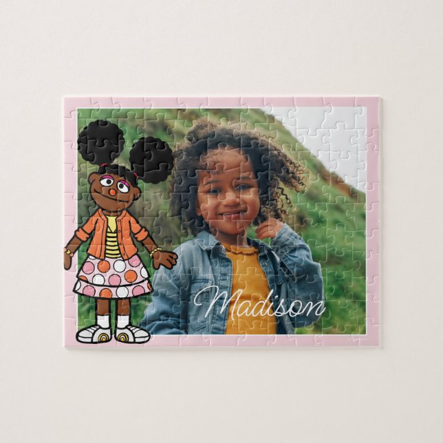 Puzzle Rue Sésame | Gabrielle Ajouter Votre Nom (Horizontal)