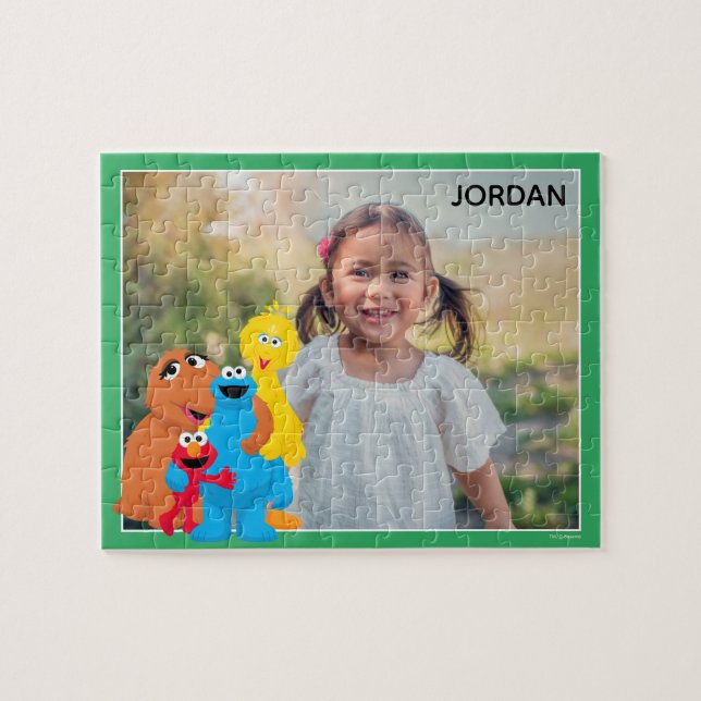 Puzzle Rue Sésame | Groupe Hug | Ajouter Votre Nom (Horizontal)
