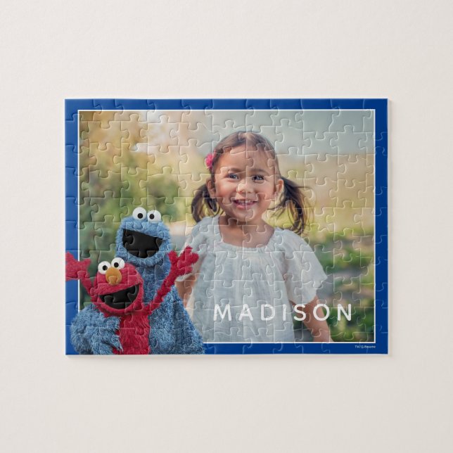 Puzzle Rue Sésame | Monstre Elmo & Cookie (Horizontal)