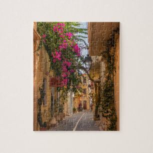 Puzzle Ruelle étroite dans l'ancienne Rethymnon, Crète,